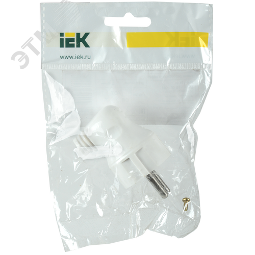 Евровилка угловая белая 16 А - фото 2