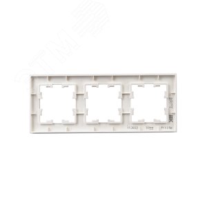 BRITE Рамка 3 поста РУ-3-2-Бр стекло розовый матовый IEK - фото 3