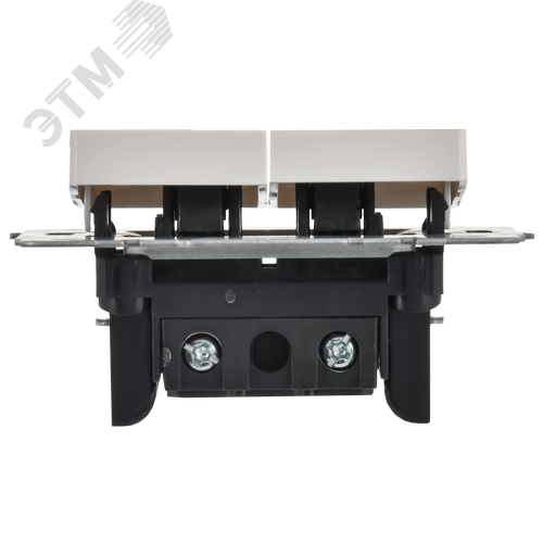 BRITE Выключатель 2-клавишный 10А ВС10-2-0-БрБ белый - фото 3