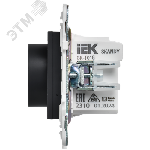 SKANDY Термостат электронный с индикацией SK-T01G графит IEK - фото 4
