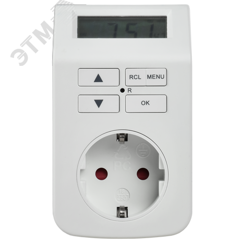РТЭ-5 Розетка-таймер электронный 1мин 7дн 112on/off 16А IP20 белая IEK - фото 9
