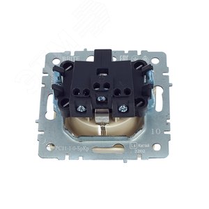 BRITE Розетка с заземлением без защитных шторок 16А РС11-1-0-БрКр бежевый - фото 5