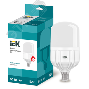 Изображение товара Лампа светодиодная HP 50Вт 230В 4000К E27 (шт)