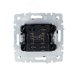 BRITE Выключатель одноклавишный перекрестный 10А ВС10-1-3-БрМ маренго - фото 5