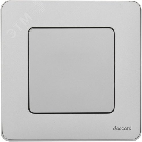 Выключатель 1-клавишный самовозвартный с нормально-открытым контактом 6А безвинтовое крепление алюминий INSPIRIA - фото 3