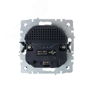 BRITE Розетка с заземлением с защитными шторками 16А с USB A+C 18Вт РЮш11-1-БрС сталь - фото 4