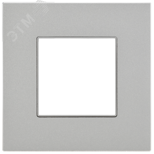 SKANDY Рамка 1-местная SK-F31S металл серебряный IEK - фото 5