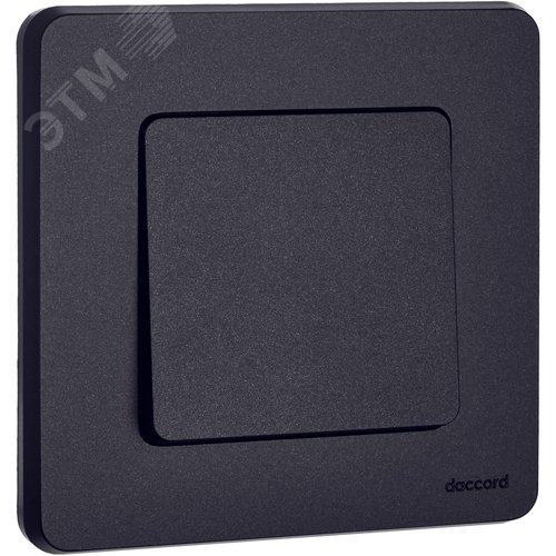 Выключатель 1-клавишный самовозвартный с нормально-открытым контактом 6А безвинтовое крепление антрацит INSPIRIA - фото 4