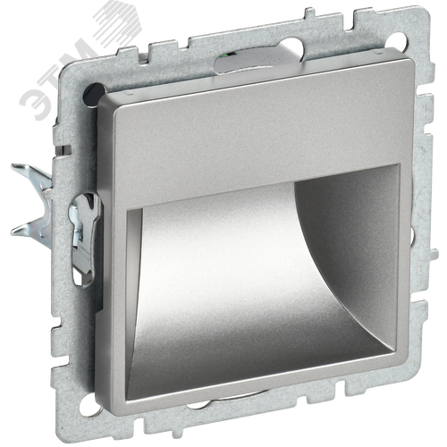 BRITE Подсветка LED встраиваемая ПЛ20-БрС сталь - фото 1