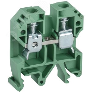 Изображение товара Клемма винтовая КВИ-10мм2 зеленая (шт)