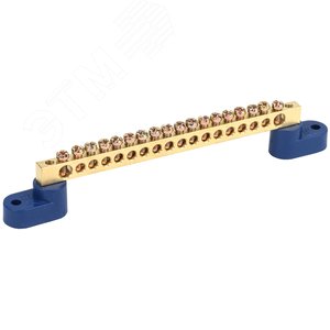 Шина N ноль на двух угловых изоляторах ШНИ-6х9-18-У2-С артикул YNN10-69 ...