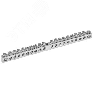 Изображение товара Шина PEN ''земля-ноль'' 6х9мм 20/1 Ni (20групп/крепеж по центру) (шт)