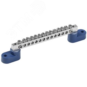 Изображение товара Шина N ''ноль'' на двух угловых изоляторе Ni ШНИ-6х9-14-У2-С (шт)