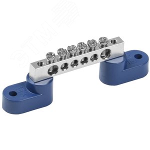 Изображение товара Шина N ''ноль'' на двух угловых изоляторе Ni ШНИ-6х9-6-У2-С (шт)