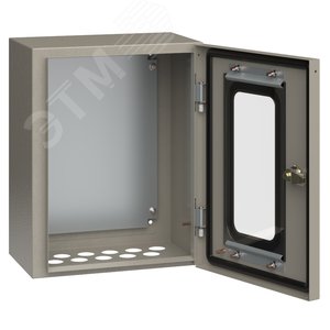 Корпус металлический ЩМП-1-0 (395х310х220мм) У2 IP54 прозрачная дверь