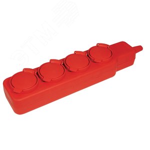 Изображение товара Удлинитель У04В 4 места с защитными крышками IP44 (шт)