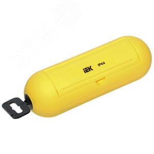 Бокс для защиты кабельного соединения IP44 желтый - фото 1