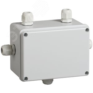 Коробка КМ41331 распаячная для открытой проводки 150х110х85мм IP55 (RAL7035 гермовводы PG11 5 шт) UKO10-150-110-085-K51-55 IEK
