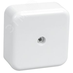 Коробка распределительная КМ41206-01 50х50х20мм  белая с контактной группой UKO10-050-050-020-K01 IEK