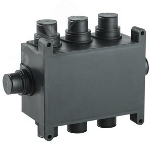 Изображение товара Коробка распаячная 118х76х60мм для монолит. стр. черная (шт)