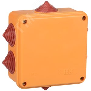 Коробка распаячная огнестойкая ПС 100х100х50мм 6P 4мм2 IP55 6 вводов