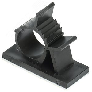 Изображение товара Клипса самоклеящаяся КС-15 черная (24шт) (упак)