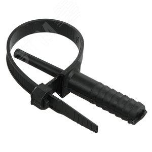 Изображение товара Хомут 7х150мм дюбельный черный (50шт) (упак)