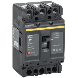 Изображение товара Выключатель автоматический ВА88-32 3Р 16А 25кА MASTER (шт)