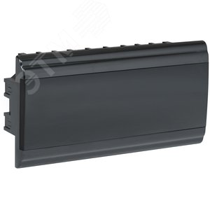 Изображение товара Корпус модульный пл. встр. ЩРВ-П-18 PRIME черный IP41 (шт)