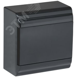 Изображение товара Корпус модульный пл. нав. ЩРН-П-6 PRIME черный IP41 (шт)