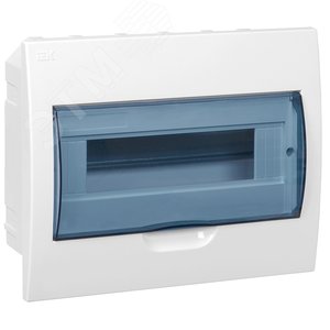Щит распределительный встраиваемый ЩРв-П-12 IP41 пластиковый белый прозрачная дверь
