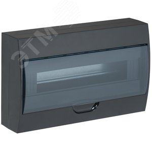 Изображение товара Щит распределительный навесной ЩРн-П-18 пластиковый черный IP41 LIGHT (шт)