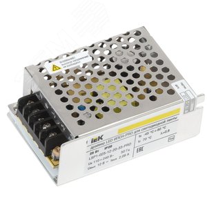 Драйвер LED ИПСН-PRO 25Вт 12 В блок - клеммы IP20 IEK LSP1-025-12-20-33-PRO IEK