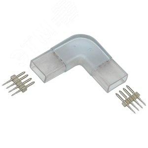 Коннектор угловой 5 шт RGB 14мм (разъем-разъем) - фото 1