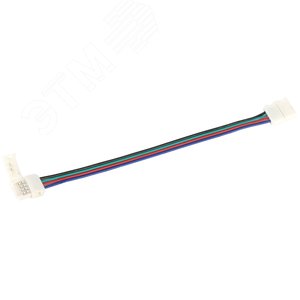 Коннектор 3 шт RGB 10 мм (разъем-15 см-разъем) - фото 1