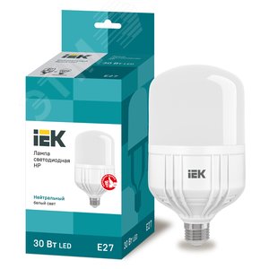 Изображение товара Лампа светодиодная HP 30Вт 230В 4000К E27 (шт)