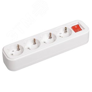 Изображение товара Розетка переносная разборная выключатель К04В 4 места CLASSIC (шт)