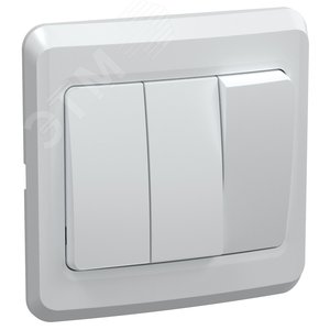 Изображение товара VEGA Выключатель 3 кл. 10А ВС10-3-0-ВБ белый GENERICA (шт)