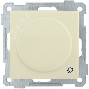 Изображение товара РС16-1-0-Б Розетка с заземляющим контактом с защитной шторкой и крышкой 16А BOLERO кремовый (шт)