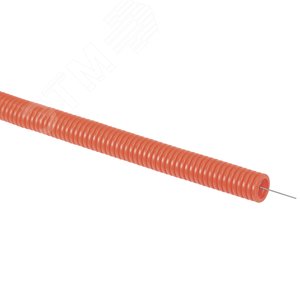 Труба гофрированная ПНД d16 с зондом оранжевая (50м)