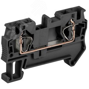 Изображение товара Клемма пружинная КПИ 2в-4 41А черный (шт)