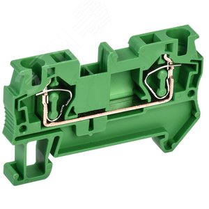 Изображение товара Клемма пружинная КПИ 2в-4 41А зеленый (шт)