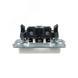 BRITE Розетка 1 пост без заземления с защитными шторками 10А РСш10-2-БрЖ жемчуг IEK - фото 5