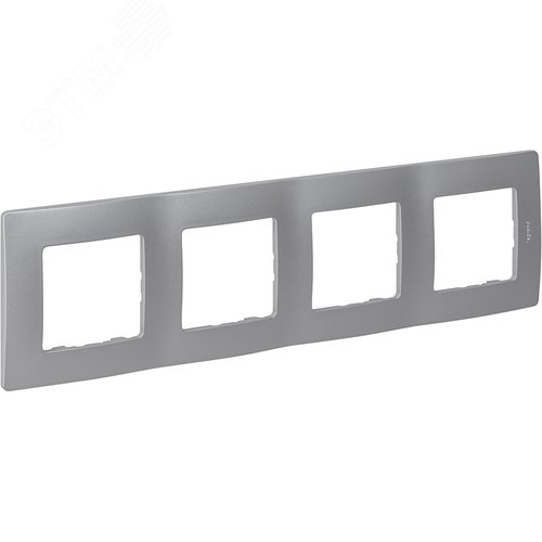 Изображение товара Рамка 4-местная алюминий ETIKA (шт)