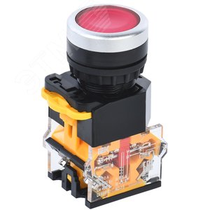 Изображение товара Кнопка D8-11T d=22мм 1з+1р с фиксацией красная (шт)