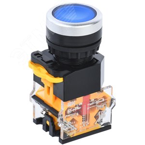 Изображение товара Кнопка D8-11 d=22мм 1з+1р синяя (шт)