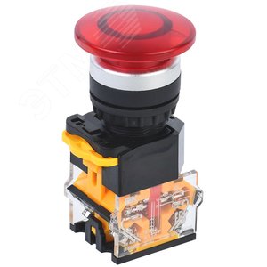 Изображение товара Кнопка D8-11M Грибок d=22мм 1з+1р красная (шт)