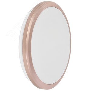 Светильник светодиодный ДПБ 3203 18 Вт IP54 4000K круг розовое золото - фото 1