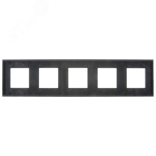 SKANDY Рамка 5-местная SK-F25G стекло графит IEK - фото 3