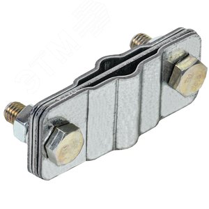 Изображение товара Зажим соединительный параллельный полоса/пруток—полоса/пруток оцинкованная сталь (шт)